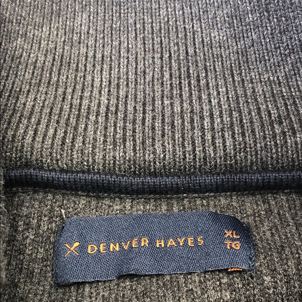 Denver Hayes Dark Gray Full-Zip Cardigan – Men’s XL – Like new - Picture 2 of 8